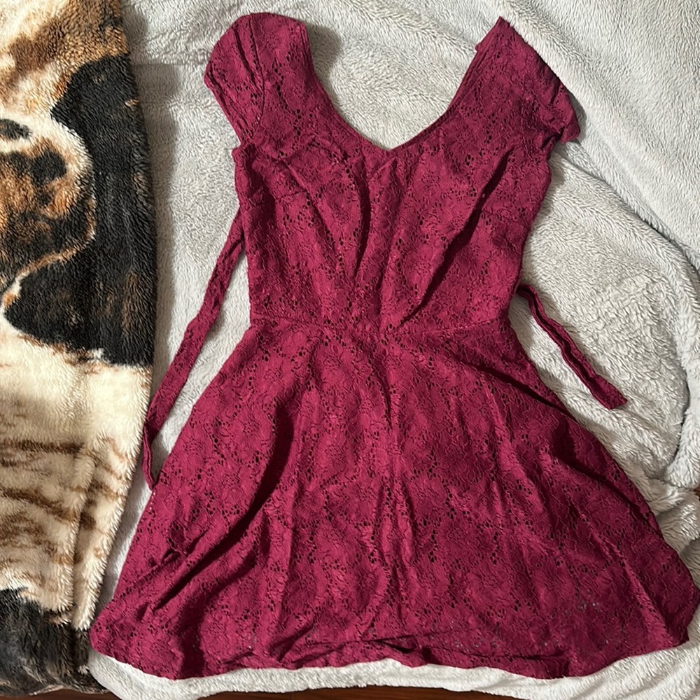 Wine colored My Michelle Dress